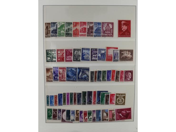 1900/50 (ca.), postfrische und ungebrauchte interessante Partie im Album, überwiegend Deutsches Reich mit allen Zeppelinen un