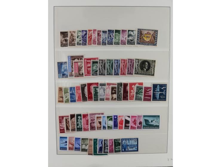 1900/50 (ca.), postfrische und ungebrauchte interessante Partie im Album, überwiegend Deutsches Reich mit allen Zeppelinen un