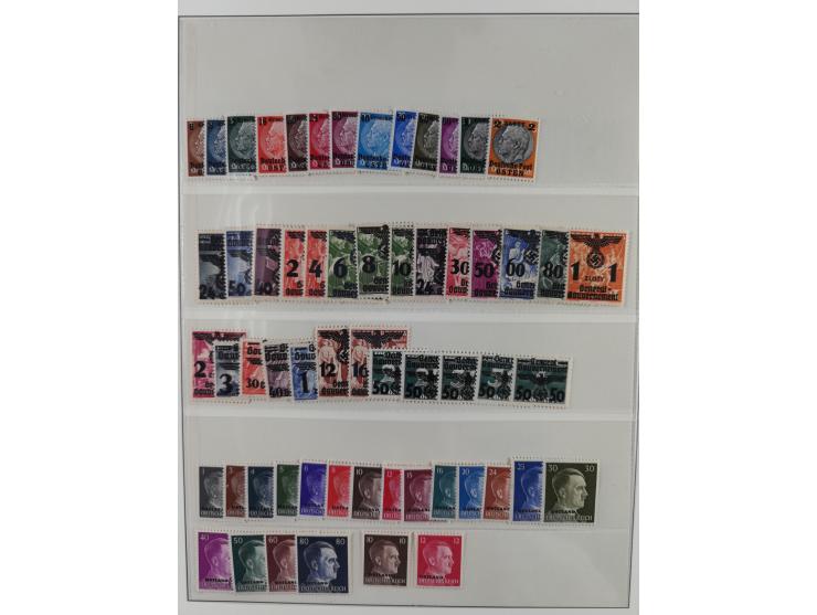 1900/50 (ca.), postfrische und ungebrauchte interessante Partie im Album, überwiegend Deutsches Reich mit allen Zeppelinen un