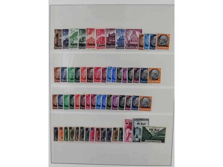 1900/50 (ca.), postfrische und ungebrauchte interessante Partie im Album, überwiegend Deutsches Reich mit allen Zeppelinen un