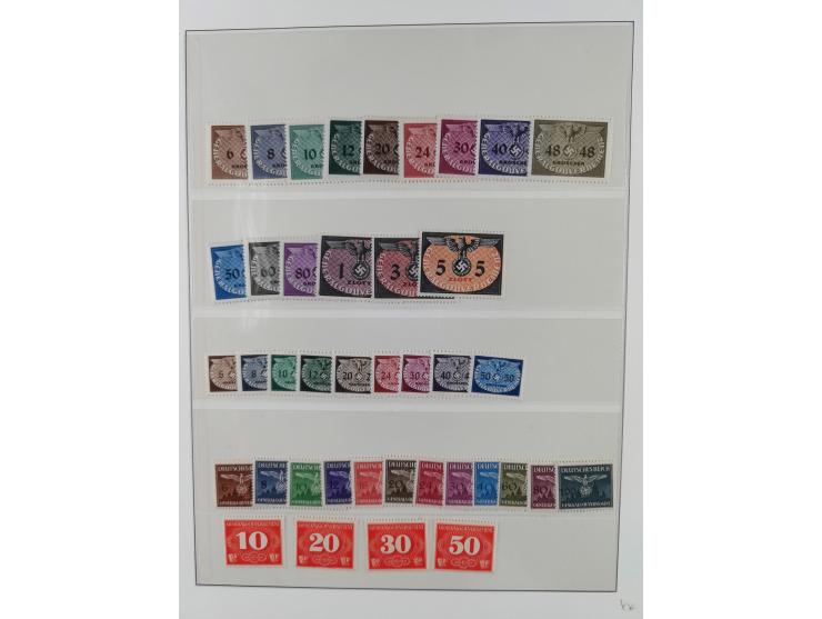 1900/50 (ca.), postfrische und ungebrauchte interessante Partie im Album, überwiegend Deutsches Reich mit allen Zeppelinen un