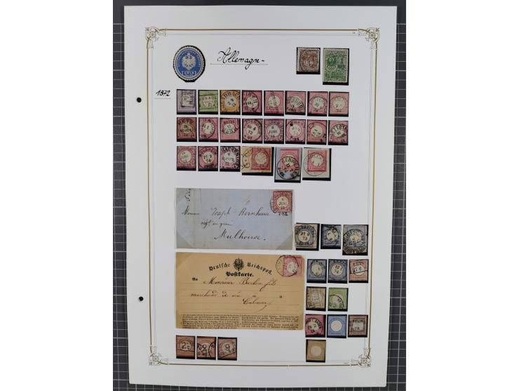 1872/1935, kleine gestempelte Sammlung ab Brustschilde, teils mehrfach mit schönen Stempeln, außerdem einige bessere Werte wi