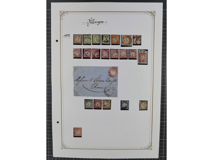 1872/1935, kleine gestempelte Sammlung ab Brustschilde, teils mehrfach mit schönen Stempeln, außerdem einige bessere Werte wi
