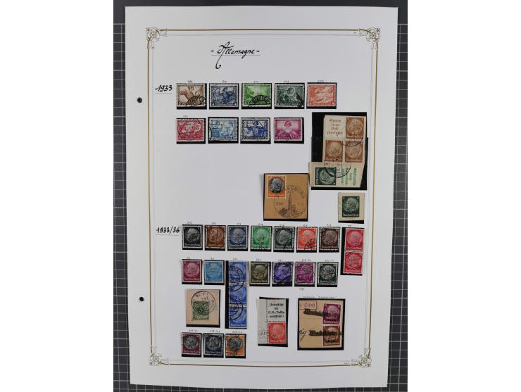 1872/1935, kleine gestempelte Sammlung ab Brustschilde, teils mehrfach mit schönen Stempeln, außerdem einige bessere Werte wi