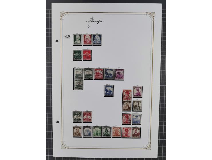 1872/1935, kleine gestempelte Sammlung ab Brustschilde, teils mehrfach mit schönen Stempeln, außerdem einige bessere Werte wi