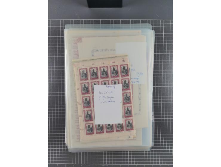 1923/1962, meist postfrischer reichhaltiger Bestand ab Danzig mit einem guten Teil Berlin bis Bundesrepublik, dabei Bögen und