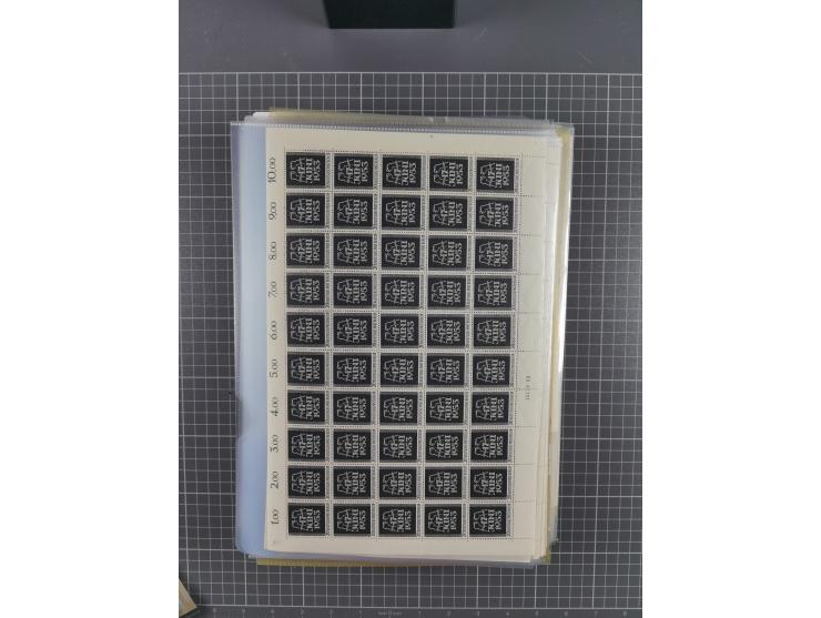 1923/1962, meist postfrischer reichhaltiger Bestand ab Danzig mit einem guten Teil Berlin bis Bundesrepublik, dabei Bögen und