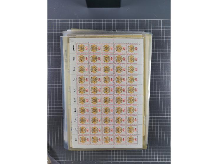 1923/1962, meist postfrischer reichhaltiger Bestand ab Danzig mit einem guten Teil Berlin bis Bundesrepublik, dabei Bögen und