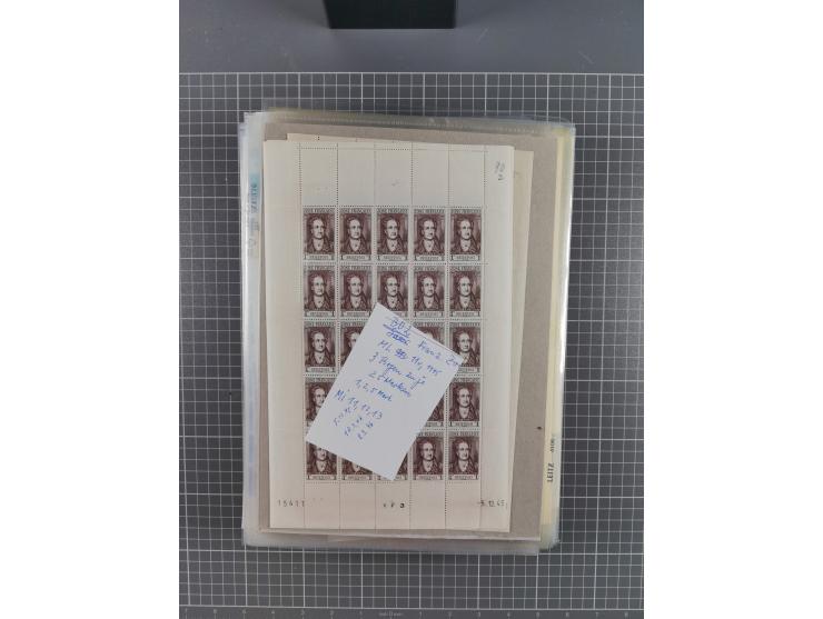 1923/1962, meist postfrischer reichhaltiger Bestand ab Danzig mit einem guten Teil Berlin bis Bundesrepublik, dabei Bögen und