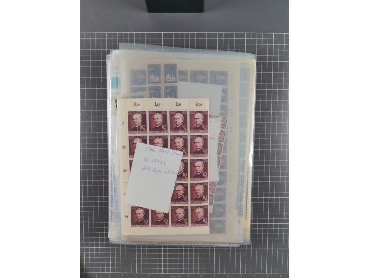 1923/1962, meist postfrischer reichhaltiger Bestand ab Danzig mit einem guten Teil Berlin bis Bundesrepublik, dabei Bögen und