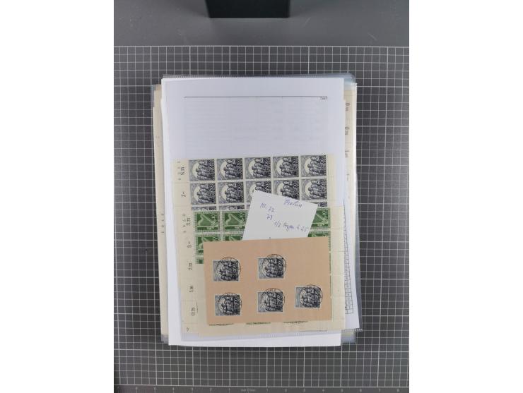 1923/1962, meist postfrischer reichhaltiger Bestand ab Danzig mit einem guten Teil Berlin bis Bundesrepublik, dabei Bögen und