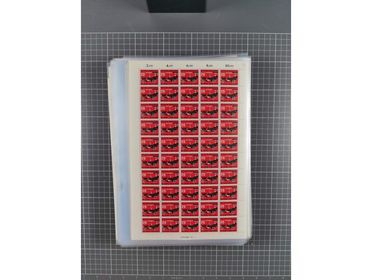 1923/1962, meist postfrischer reichhaltiger Bestand ab Danzig mit einem guten Teil Berlin bis Bundesrepublik, dabei Bögen und