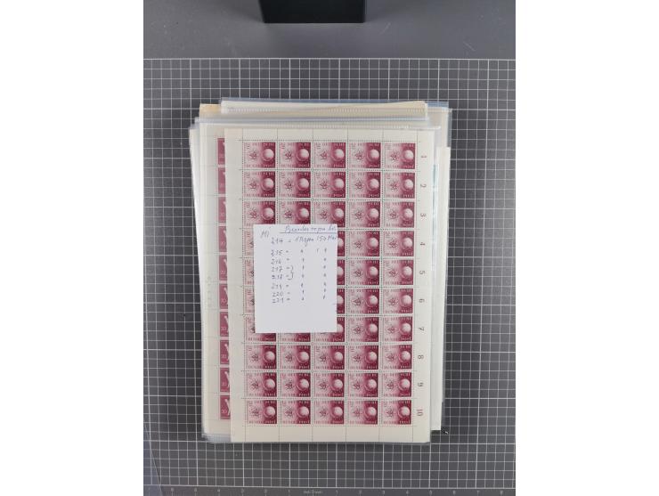 1923/1962, meist postfrischer reichhaltiger Bestand ab Danzig mit einem guten Teil Berlin bis Bundesrepublik, dabei Bögen und