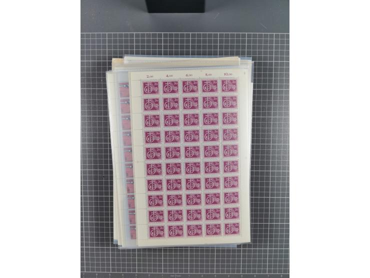 1923/1962, meist postfrischer reichhaltiger Bestand ab Danzig mit einem guten Teil Berlin bis Bundesrepublik, dabei Bögen und