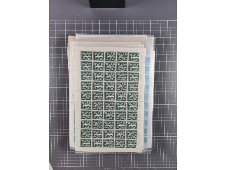 1923/1962, meist postfrischer reichhaltiger Bestand ab Danzig mit einem guten Teil Berlin bis Bundesrepublik, dabei Bögen und