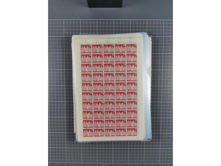 1923/1962, meist postfrischer reichhaltiger Bestand ab Danzig mit einem guten Teil Berlin bis Bundesrepublik, dabei Bögen und