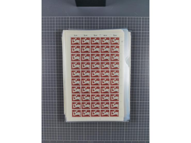 1923/1962, meist postfrischer reichhaltiger Bestand ab Danzig mit einem guten Teil Berlin bis Bundesrepublik, dabei Bögen und