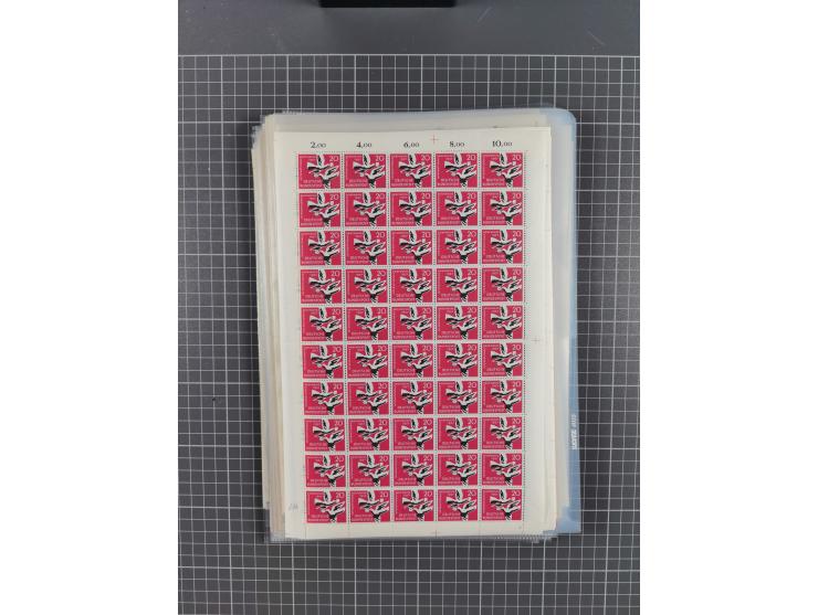 1923/1962, meist postfrischer reichhaltiger Bestand ab Danzig mit einem guten Teil Berlin bis Bundesrepublik, dabei Bögen und