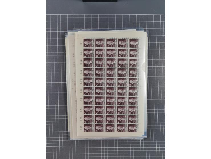 1923/1962, meist postfrischer reichhaltiger Bestand ab Danzig mit einem guten Teil Berlin bis Bundesrepublik, dabei Bögen und