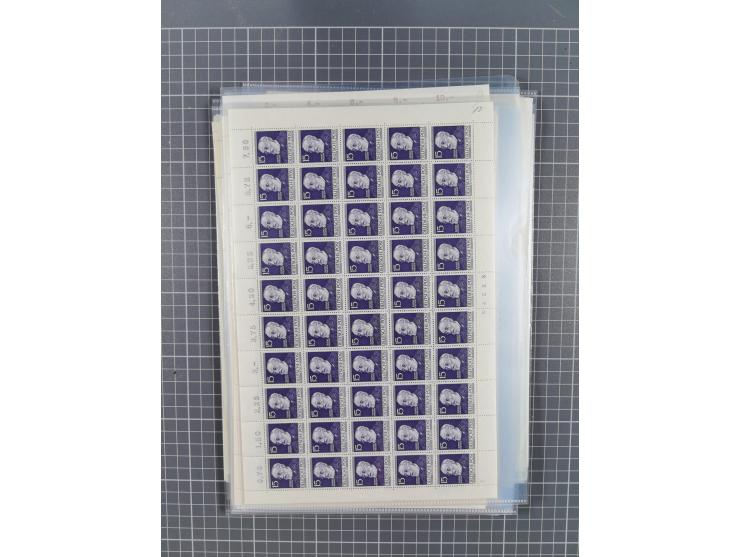 1923/1962, meist postfrischer reichhaltiger Bestand ab Danzig mit einem guten Teil Berlin bis Bundesrepublik, dabei Bögen und