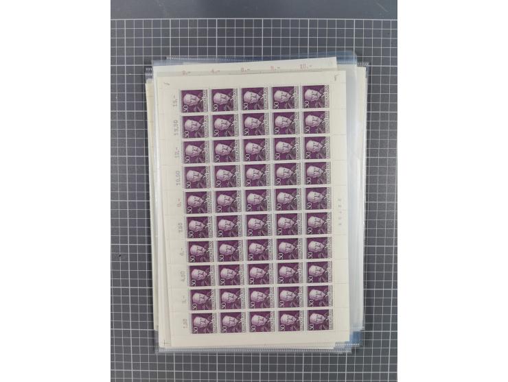 1923/1962, meist postfrischer reichhaltiger Bestand ab Danzig mit einem guten Teil Berlin bis Bundesrepublik, dabei Bögen und