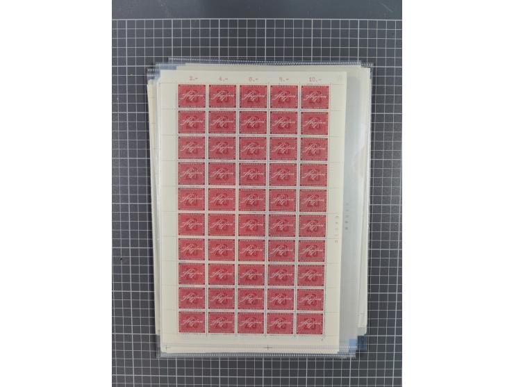 1923/1962, meist postfrischer reichhaltiger Bestand ab Danzig mit einem guten Teil Berlin bis Bundesrepublik, dabei Bögen und