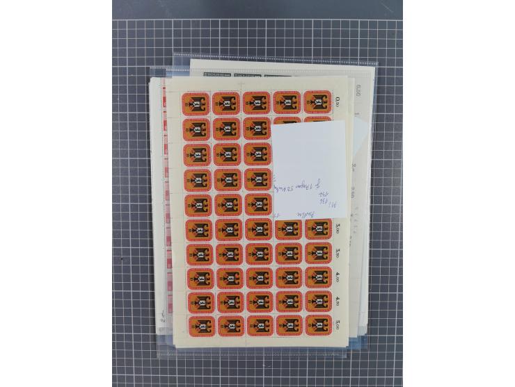 1923/1962, meist postfrischer reichhaltiger Bestand ab Danzig mit einem guten Teil Berlin bis Bundesrepublik, dabei Bögen und