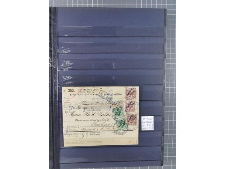 1900/14 (ca.), kleine Partie mit einigen besseren Stempeln im Steckbuch, dazu DP China 10 (zeitgerechte Entwertung nicht nach