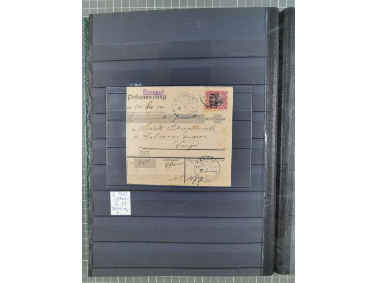 1900/14 (ca.), kleine Partie mit einigen besseren Stempeln im Steckbuch, dazu DP China 10 (zeitgerechte Entwertung nicht nach