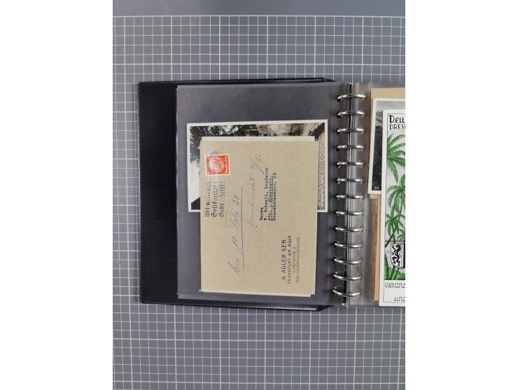 1933/45, rund 140 Briefe und Karten mit Sondermarken-Frankaturen, dabei MeF, Einschreiben, etc.