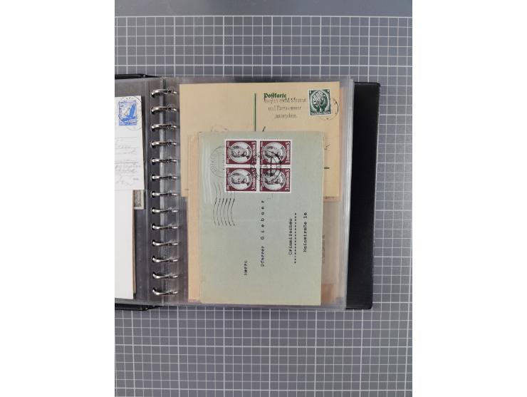 1933/45, rund 140 Briefe und Karten mit Sondermarken-Frankaturen, dabei MeF, Einschreiben, etc.