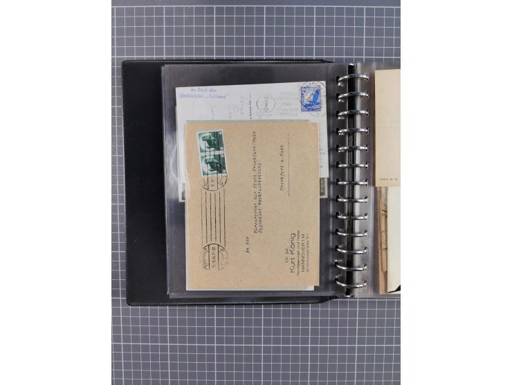 1933/45, rund 140 Briefe und Karten mit Sondermarken-Frankaturen, dabei MeF, Einschreiben, etc.