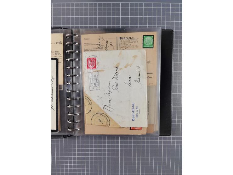 1933/45, rund 140 Briefe und Karten mit Sondermarken-Frankaturen, dabei MeF, Einschreiben, etc.