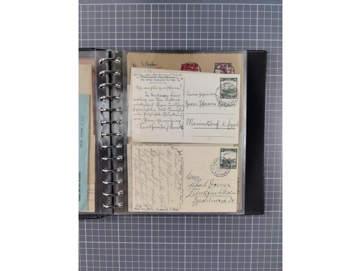 1933/45, rund 140 Briefe und Karten mit Sondermarken-Frankaturen, dabei MeF, Einschreiben, etc.