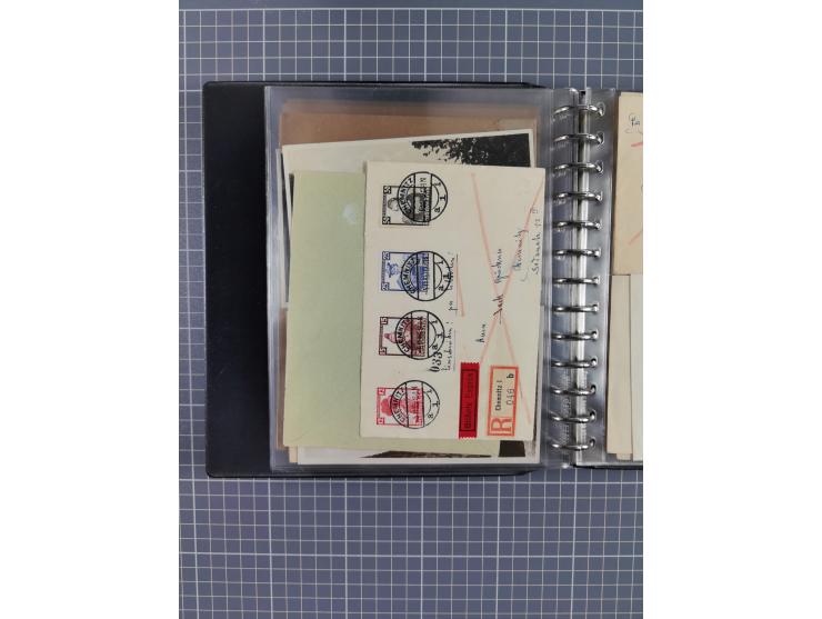 1933/45, rund 140 Briefe und Karten mit Sondermarken-Frankaturen, dabei MeF, Einschreiben, etc.