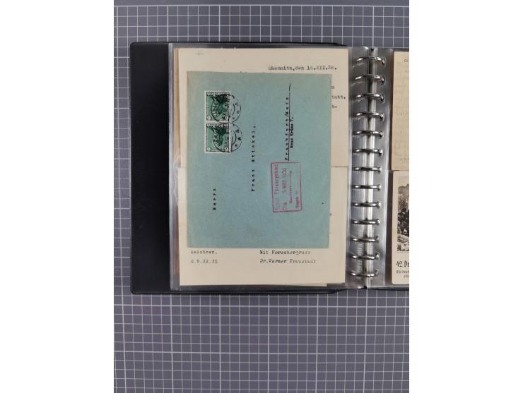 1933/45, rund 140 Briefe und Karten mit Sondermarken-Frankaturen, dabei MeF, Einschreiben, etc.