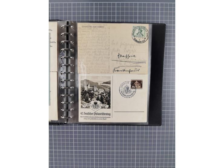 1933/45, rund 140 Briefe und Karten mit Sondermarken-Frankaturen, dabei MeF, Einschreiben, etc.