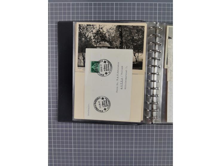 1933/45, rund 140 Briefe und Karten mit Sondermarken-Frankaturen, dabei MeF, Einschreiben, etc.