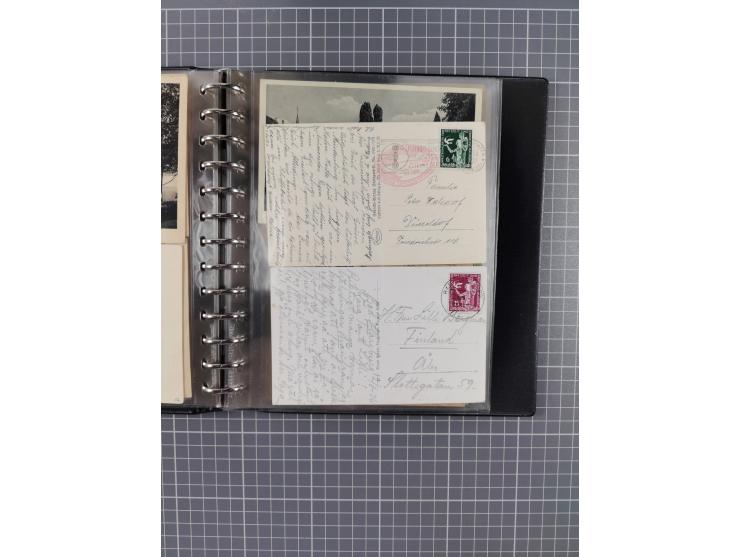 1933/45, rund 140 Briefe und Karten mit Sondermarken-Frankaturen, dabei MeF, Einschreiben, etc.