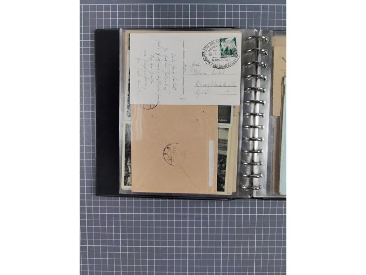 1933/45, rund 140 Briefe und Karten mit Sondermarken-Frankaturen, dabei MeF, Einschreiben, etc.