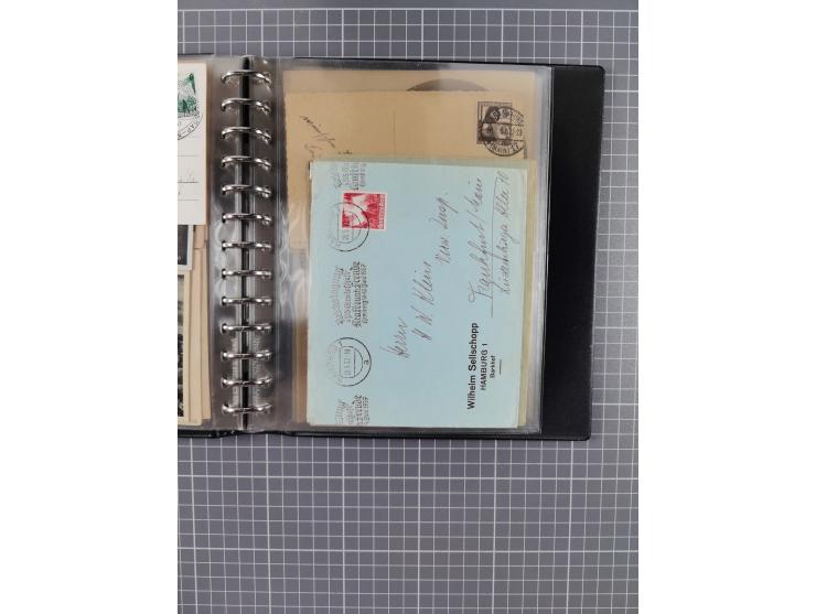 1933/45, rund 140 Briefe und Karten mit Sondermarken-Frankaturen, dabei MeF, Einschreiben, etc.