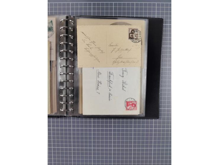 1933/45, rund 140 Briefe und Karten mit Sondermarken-Frankaturen, dabei MeF, Einschreiben, etc.