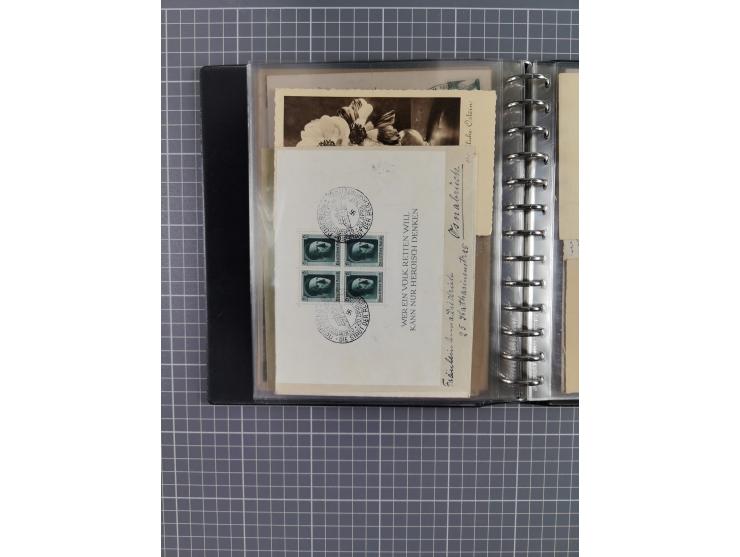 1933/45, rund 140 Briefe und Karten mit Sondermarken-Frankaturen, dabei MeF, Einschreiben, etc.