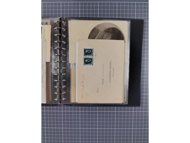1933/45, rund 140 Briefe und Karten mit Sondermarken-Frankaturen, dabei MeF, Einschreiben, etc.