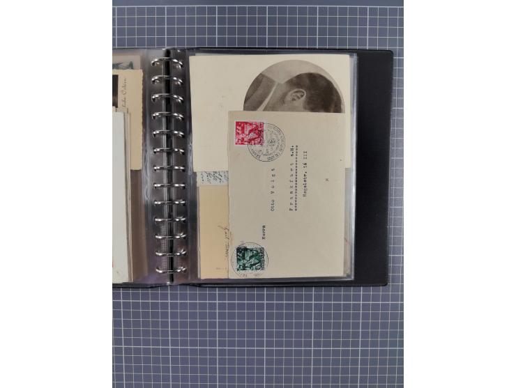 1933/45, rund 140 Briefe und Karten mit Sondermarken-Frankaturen, dabei MeF, Einschreiben, etc.