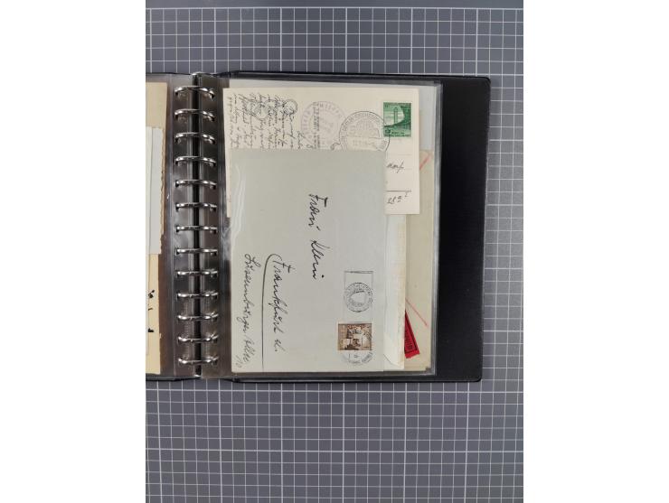 1933/45, rund 140 Briefe und Karten mit Sondermarken-Frankaturen, dabei MeF, Einschreiben, etc.
