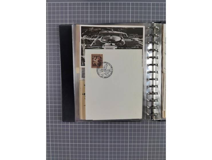 1933/45, rund 140 Briefe und Karten mit Sondermarken-Frankaturen, dabei MeF, Einschreiben, etc.