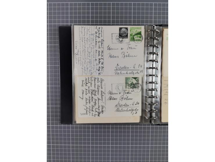1933/45, rund 140 Briefe und Karten mit Sondermarken-Frankaturen, dabei MeF, Einschreiben, etc.