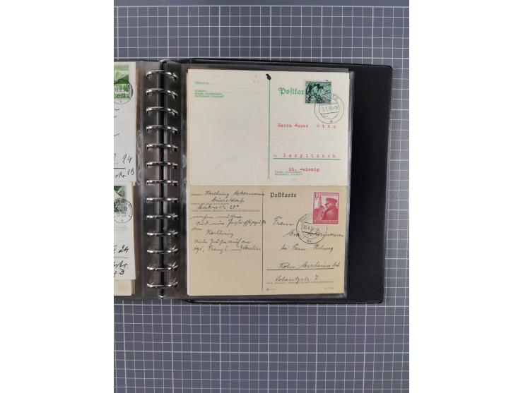 1933/45, rund 140 Briefe und Karten mit Sondermarken-Frankaturen, dabei MeF, Einschreiben, etc.