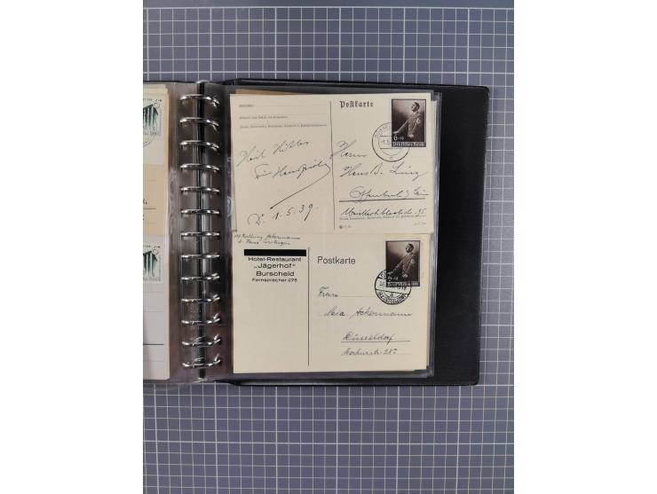 1933/45, rund 140 Briefe und Karten mit Sondermarken-Frankaturen, dabei MeF, Einschreiben, etc.